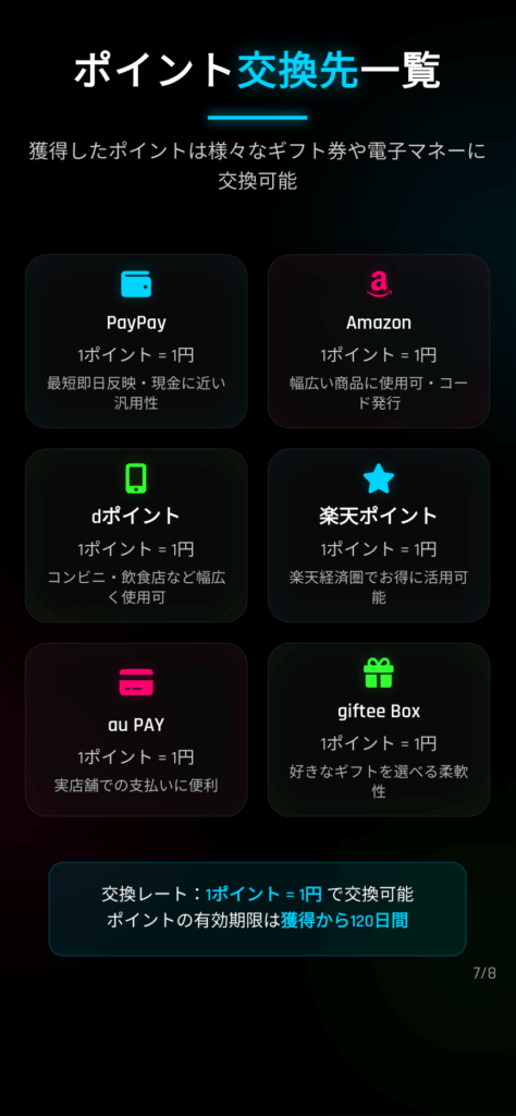 paypayなどの交換先　リスト